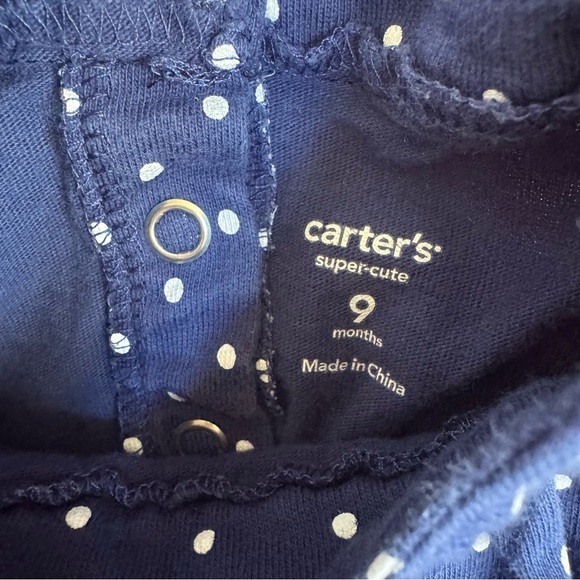 Bundle 9M Baby Girls 9PC Set Lot Dresses Pajama Pants Overall Bubble Onesie - Picture 10 of 12